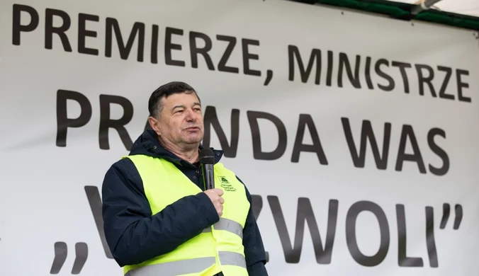 Lider rolniczych protestów: Tusk nie będzie chciał być twarzą porażki