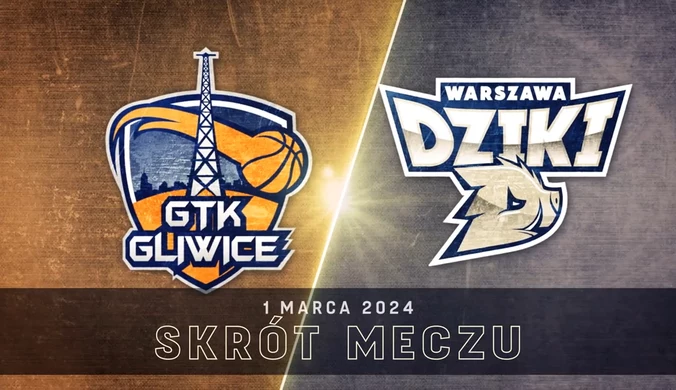 GTK Gliwice - Dziki Warszawa 87:94. Skrót meczu