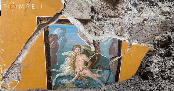 Na terenie Pompei, antycznego miasta, zniszczonego w wyniku wybuchu Wezuwiusza, archeolodzy znaleźli doskonale zachowany fresk. Przedstawiający on Fryksosa i Helle - rodzeństwo z mitologii greckiej.