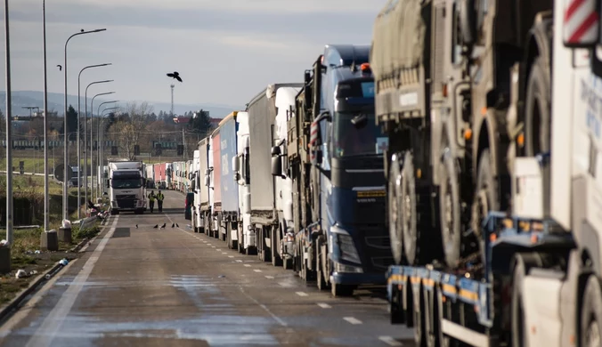 Ukraińscy przewoźnicy mieli dość. Powstrzymała ich polska policja