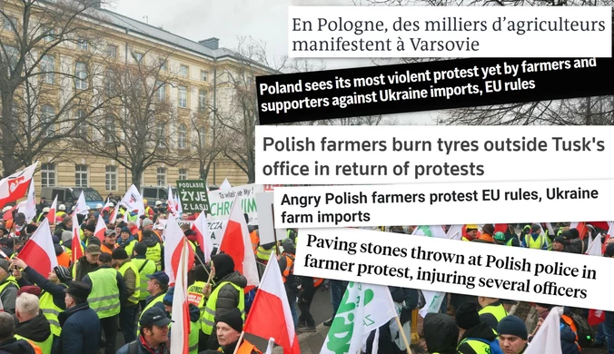 Oczy zwrócone na Warszawę. Światowe media o proteście rolników