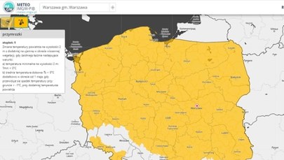 Prawie cała Polska na żółto. IMGW wydał ostrzeżenia