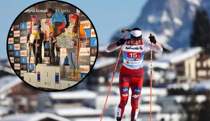 Coś niesamowitego, Justyna Kowalczyk-Tekieli znów na podium. I to na najwyższym jego stopniu