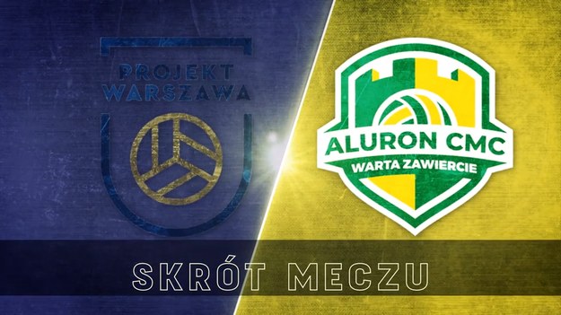 Projekt Warszawa - Aluron CMC Warta Zawiercie 3:1. Skrót meczu.