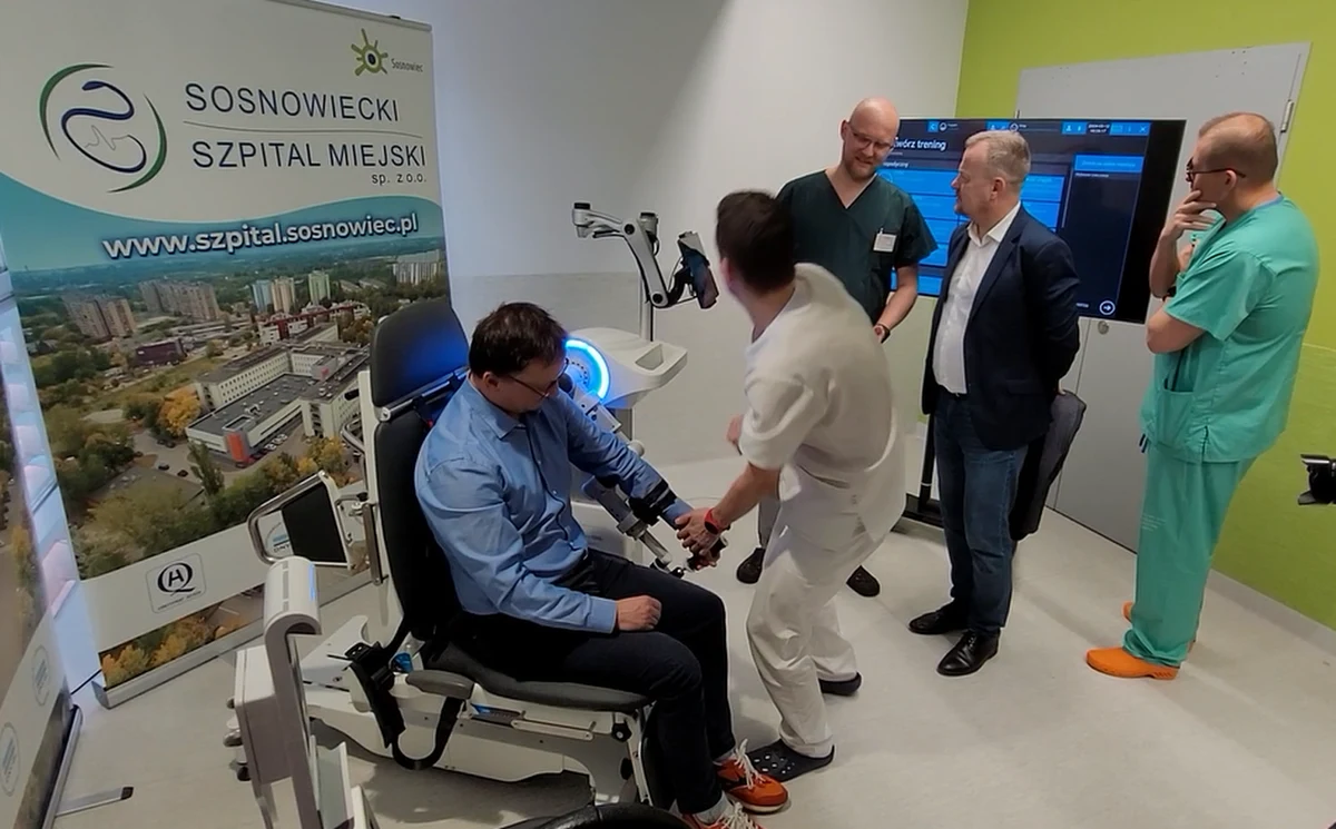 Miejski szpital w Sosnowcu może pochwalić się nowoczesnym sprzętem do rehabilitacji pacjentów. Urządzenie kosztowało ponad 400 tysięcy złotych. Dzisiaj oficjalnie je zaprezentowano.