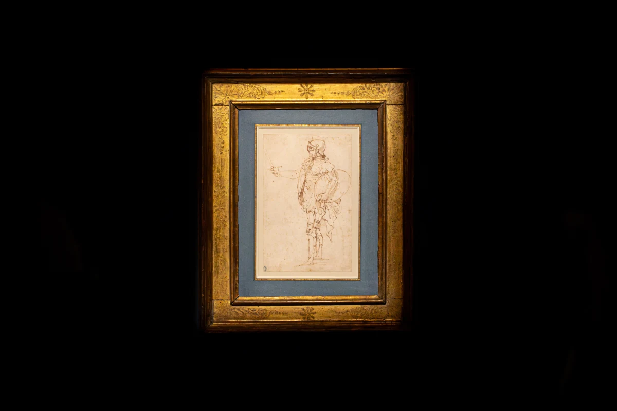 Rysunek ukazujący wojownika w antycznej zbroi wykonany przez Rafaela wzbogacił zbiory Zamku Królewskiego w Warszawie. Od dziś do 17 marca można go oglądać na pokazie w Galerii Arcydzieł na parterze zamku.