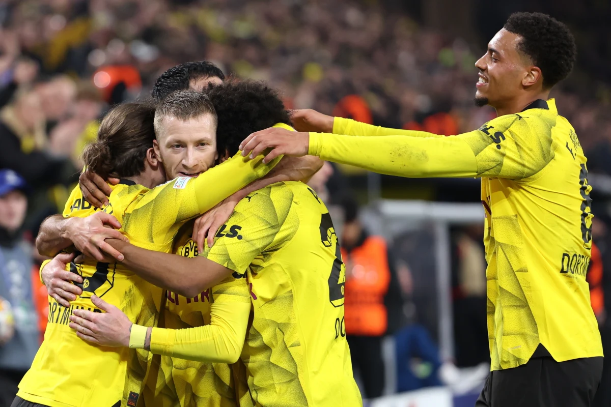 Borussia Dortmund po zwycięstwie 2:0 nad PSV Eindhoven i Atletico Madryt, które w rzutach karnych wyeliminowało Inter Mediolan - to ostatni ćwierćfinaliści piłkarskiej Ligi Mistrzów. W 1/4 finału wystąpią też: Manchester City, Real Madryt, Barcelona, Arsenal Londyn, Bayern Monachium i PSG.