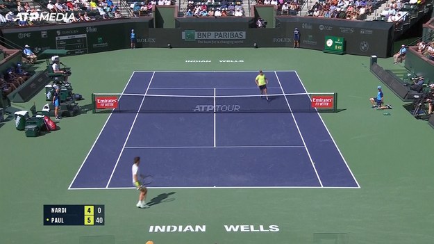 Pogromca Djokovica Nardi pokonany przez Paula w Indian Wells.

Włoski młodzik Luca Nardi, który wygrał z Novakiem Djokoviciem w Indian Wells, odpadł w środę z turnieju BNP Paribas Open w Indian Wells.

Nardi, który ograł najwyżej rozstawionego Djokovica w poprzedniej rundzie, nie był w stanie powtórzyć tej formy, przegrywając w setach z Amerykaninem Tommym Paulem 6-4, 6-3.

Paul zmierzy się z Casperem Ruudem o miejsce w półfinale.