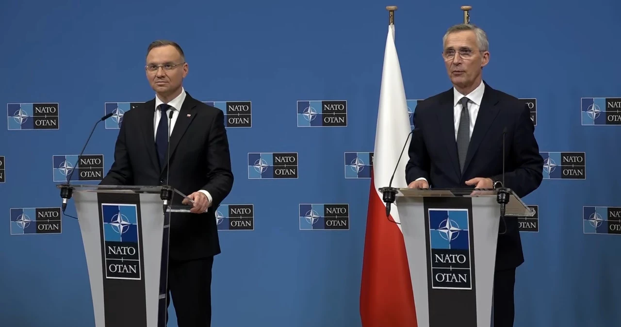 Andrzej Duda i Jens Stoltenberg