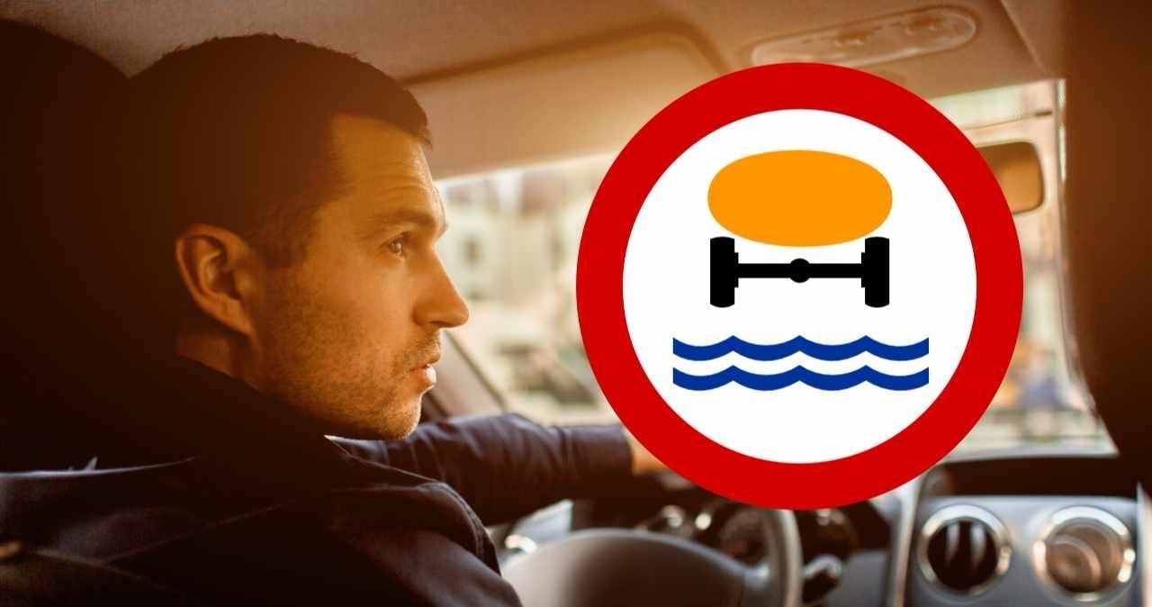 Znak z pomarańczowym jajem na falach. Kierowcy myślą, iż ich nie dotyczy