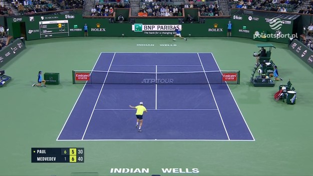 Prezentujemy skrót meczu Daniił Miedwiediew - Tommy Paul w półfinale turnieju ATP w Indian Wells.

