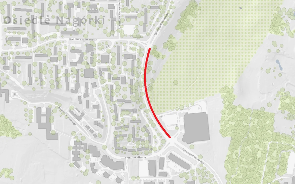 19 marca wprowadzone będą zmiany w organizacji ruchu w ciągu ulicy Krasickiego w Olsztynie. Nowa organizacja będzie dotyczyć odcinka między ulicami Barcza i Wańkowicza.