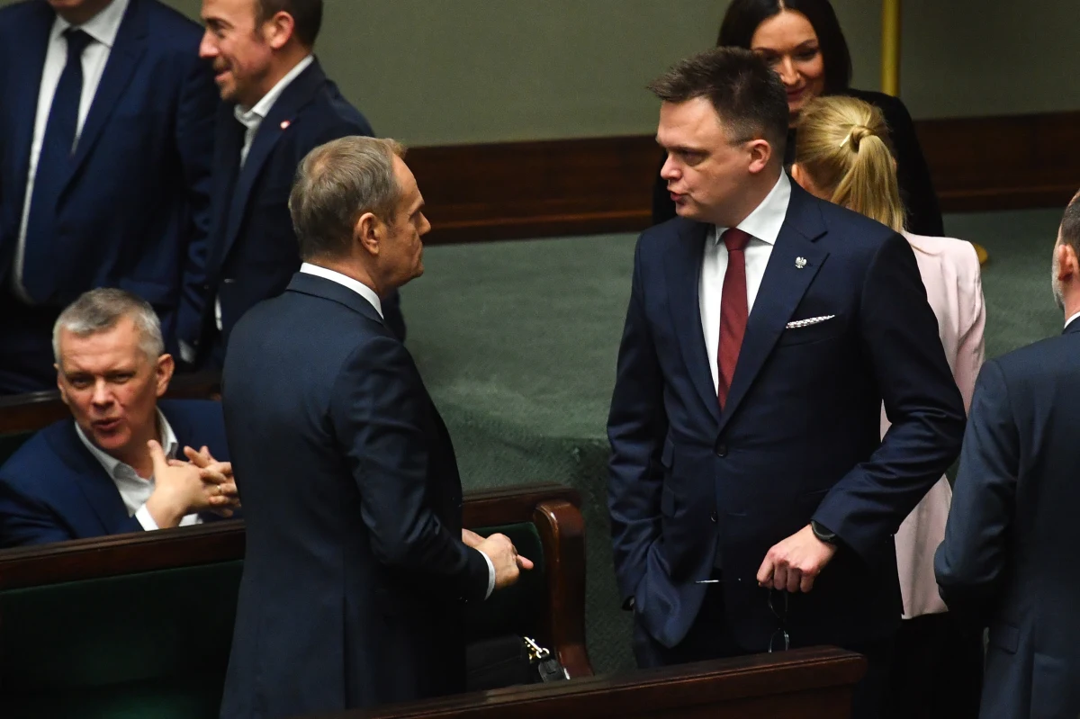 Sejm zajmie się jutro złożonym przez posłów Konfederacji projektem ustawy o podniesieniu z 30 do 60 tys. złotych kwoty wolnej od podatku. To jeden z najważniejszych postulatów Koalicji Obywatelskiej, ujęty na czwartym miejscu listy 100 konkretów na 100 dni rządzenia. KO na razie nawet nie próbuje go realizować, a przypominanie o tym wygląda na przykład szorstkości koalicyjnej współpracy Szymona Hołowni z Donaldem Tuskiem.