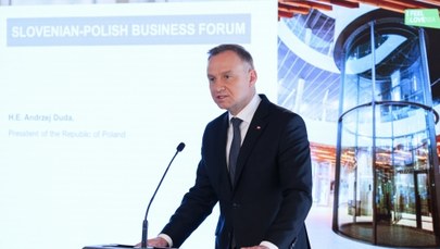 Andrzej Duda w Słowenii: Duży potencjał rozwoju relacji biznesowych