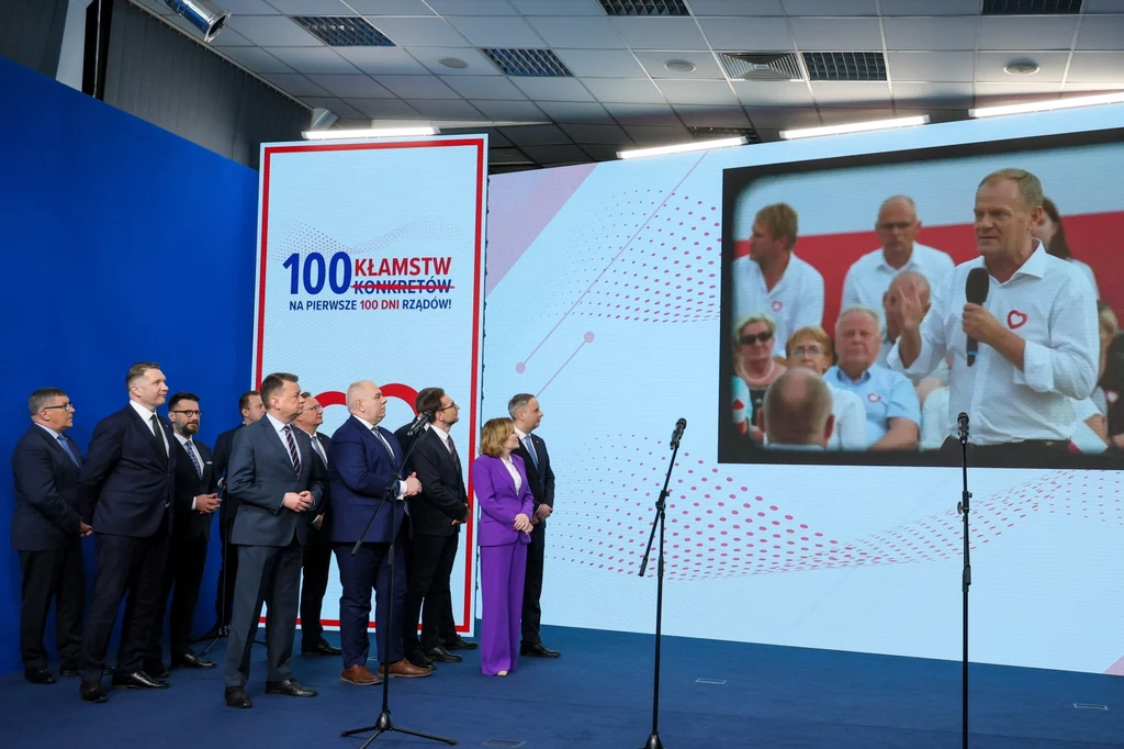 Posłowie PiS na konferencji rozliczyli obietnice wyborcze premiera Tuska