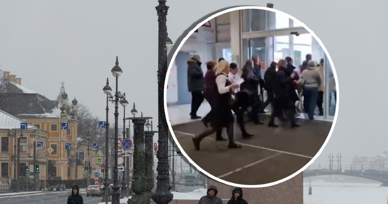 Akcja w Petersburgu. Do centrum handlowego przyjechali saperzy