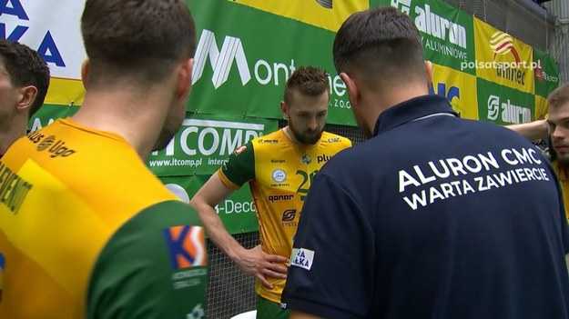 Fragmenty meczu Aluron CMC Warta Zawiercie – PGE GiEK Skra Bełchatów - siatkówka. PlusLiga 2024, 27. kolejka.

