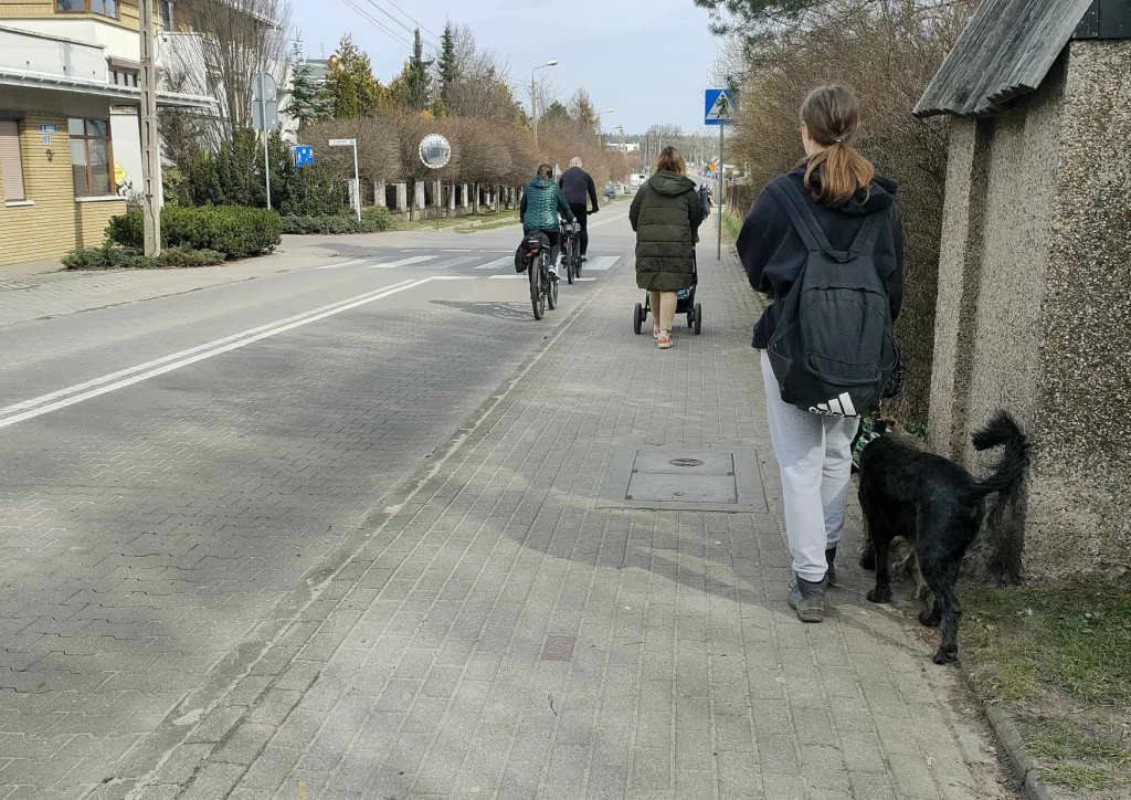 Na jednej z ulic w Józefosławiu