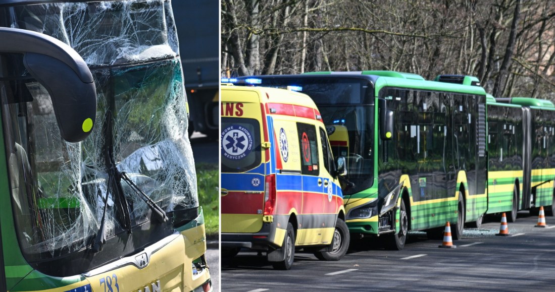 Zderzenie autobusów w Szczecinie. Kilkunastu rannych