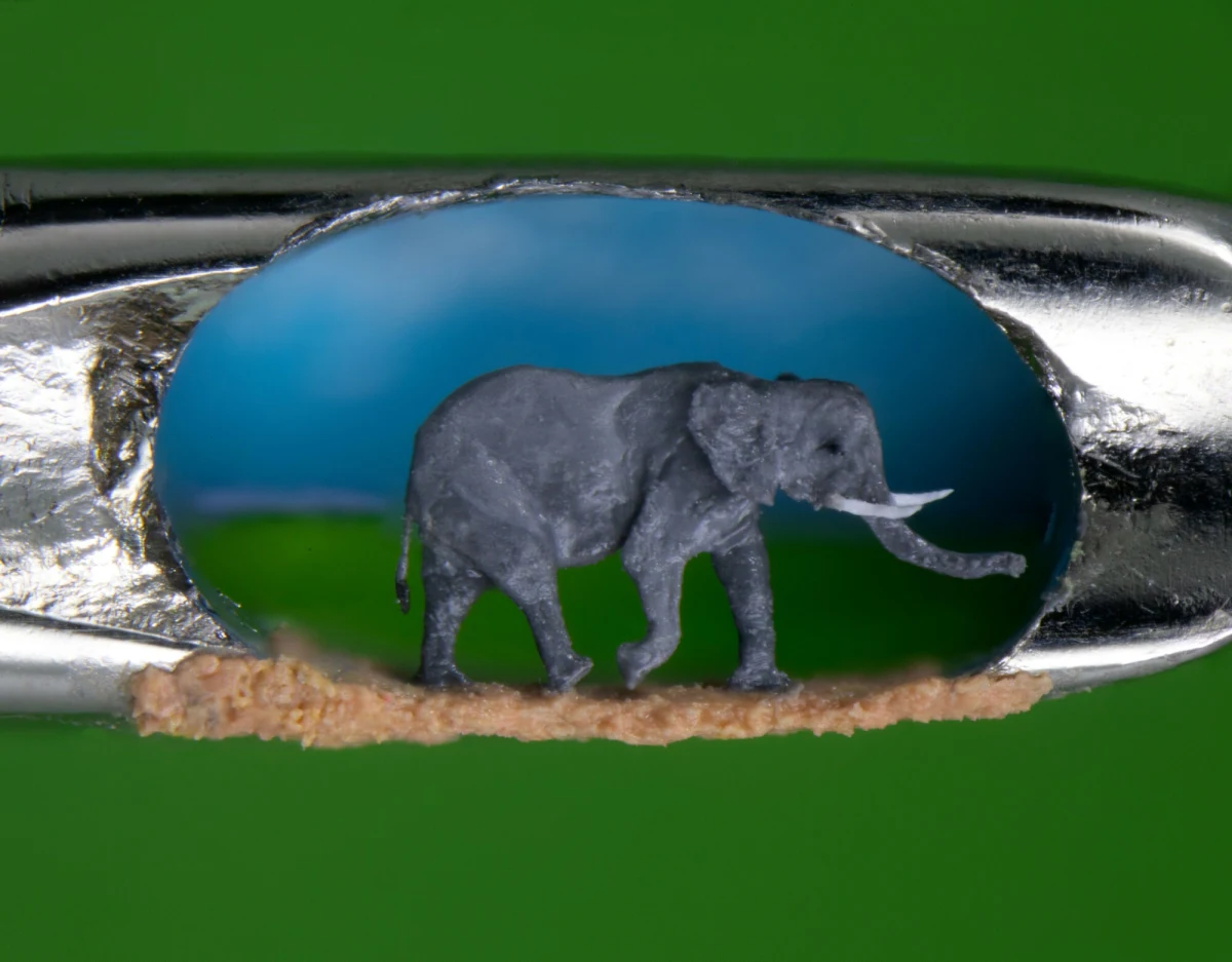 To najmniejsze zoo na świecie. Zwierzęta mieszczą się tam w uchu igielnym. Brytyjczyk David Lindon stworzył je w Bournemouth w hrabstwie Dorset w Anglii.