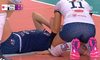 Nokautujące uderzenie w meczu siatkarek. WIDEO