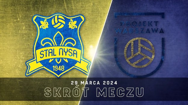 Skrót meczu Stal Nysa - Projekt Warszawa.
