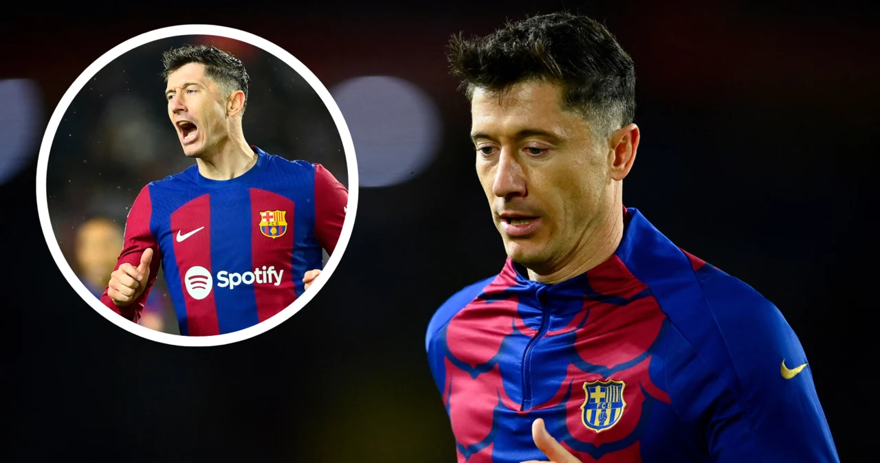 La Liga. Robert Lewandowski w barwach FC Barcelona