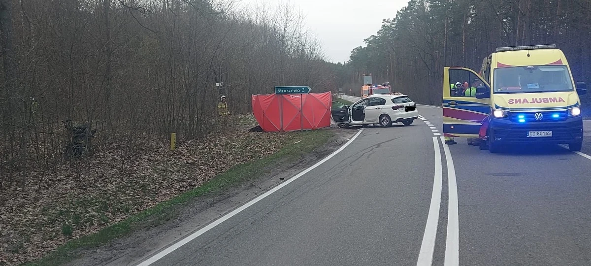 Tragedia na drodze krajowej numer 55 w Wiszarach w Pomorskiem. Jedna osoba nie żyje po zderzeniu samochodu osobowego i motocykla. Trasa pomiędzy Kwidzynem a Sztumem była przez kilka godzin zablokowana. 