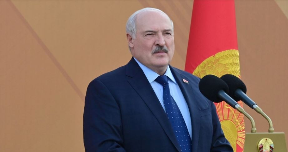 Belarus.  Alyaksandr Lukashenka at the border with Poland.  He talked about the war