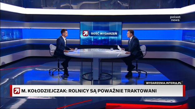 Na 4 kwietnia rolnicy zaplanowali kolejną falę protestów. Argumentują, że rząd nie liczy się z postulatami dotyczącymi m.in. zamknięcia granicy na produkty z Ukrainy. Michał Kołodziejczak wyjaśnił, że rozmowy z Kijowem trwają, ale nie chce naciskać ani na polski rząd, ani na stronę ukraińską. - W momencie jak my podpisywaliśmy uzgodnienia, sytuacja (wojenna) była lżejsza dla Ukrainy - tłumaczył w "Gościu Wydarzeń".