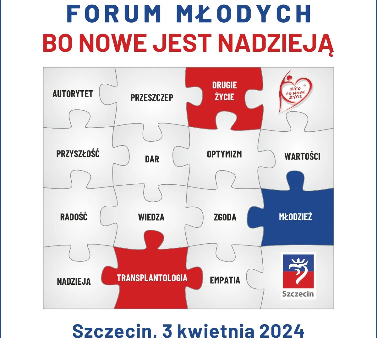 Ponad 3500 uczniów z 25 szczecińskich ponadpodstawowych szkół weźmie udział w Forum Młodych – BO NOWE JEST NADZIEJĄ,. Spotkanie dotyczyć będzie tematyki  donacji i transplantacji narządów. Początek o 11.00. Tutaj znajdziesz relację na żywo z wydarzenia. 
