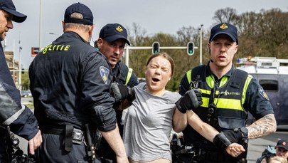 Greta Thunberg zatrzymana przez policję w Hadze