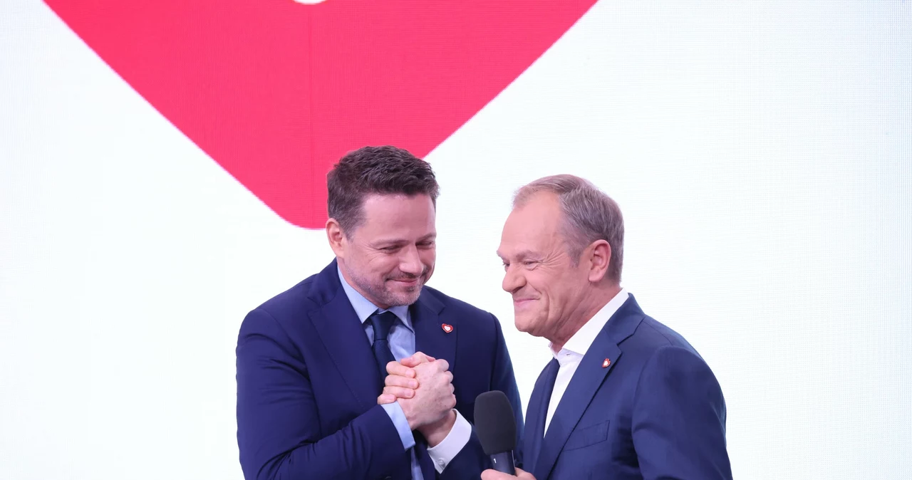 Rafał Trzaskowski oraz Donald Tusk po wyborach samorządowych