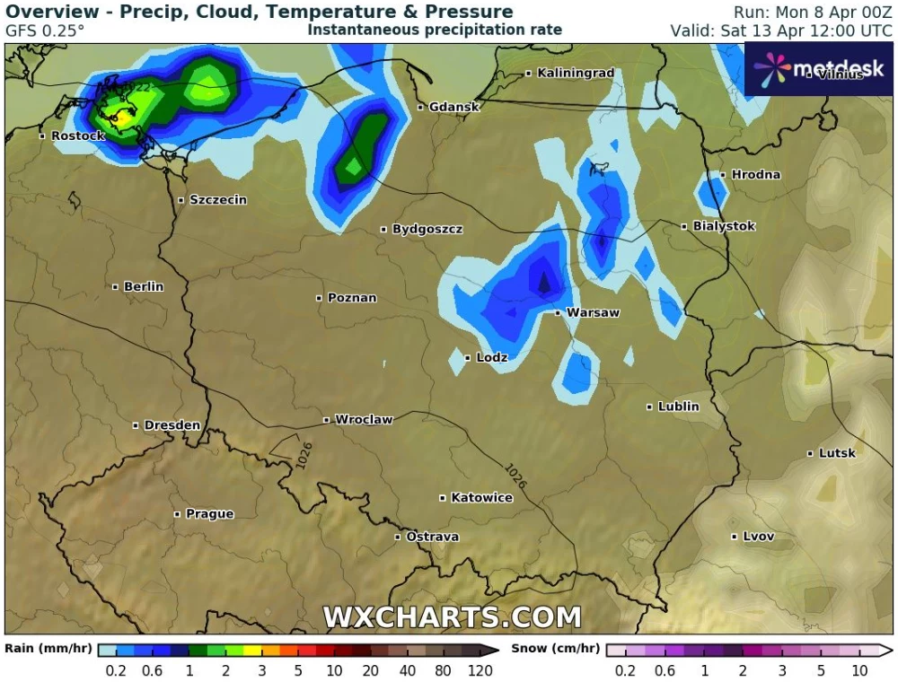 Sobota będzie pochmurna i w wielu miejscach deszczowa. Podobnie będzie w niedzielę