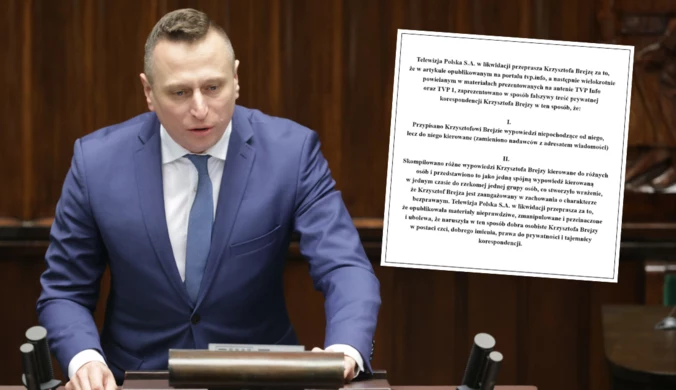 TVP przeprasza Krzysztofa Brejzę. "Skompilowano różne wypowiedzi"