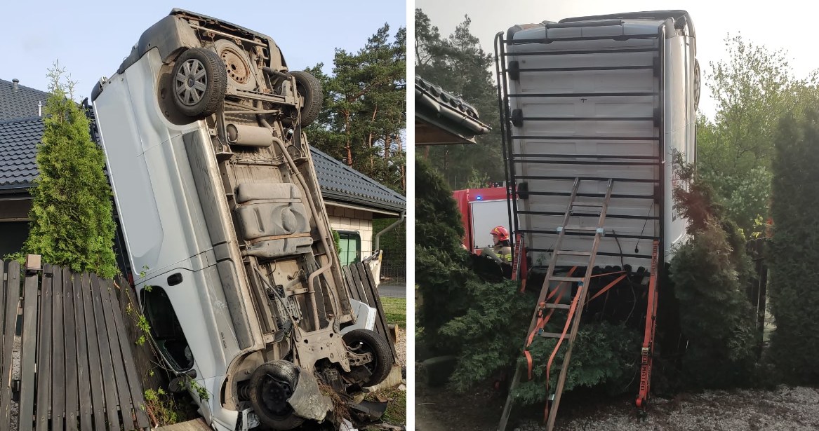  Wypadek busa pod Legionowem. Widok zaskoczył służby