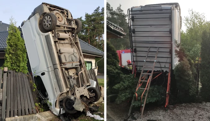 Wypadek busa pod Legionowem. Widok zaskoczył służby