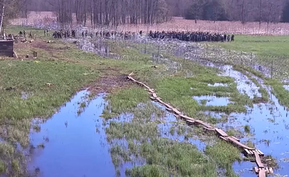 Ponad 220 cudzoziemców próbowało z terenu Białorusi nielegalnie przekroczyć polską granicę. Jak przekazała straż graniczna, byli oni bardzo agresywni.