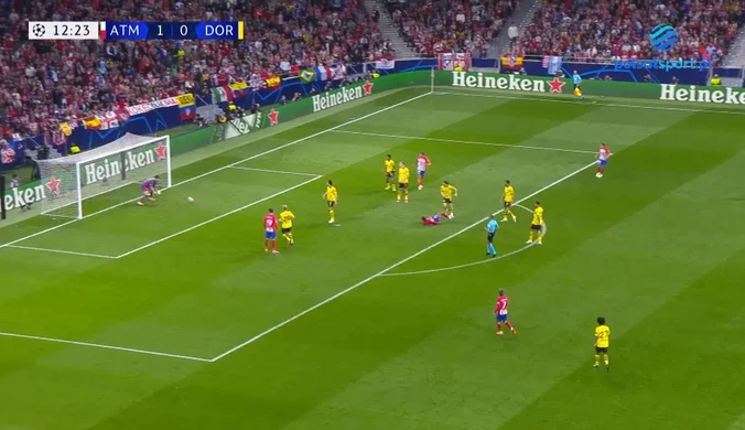 Atletico Madryt – Borussia Dortmund (2-1) Skrót meczu. Liga Mistrzów. WIDEO