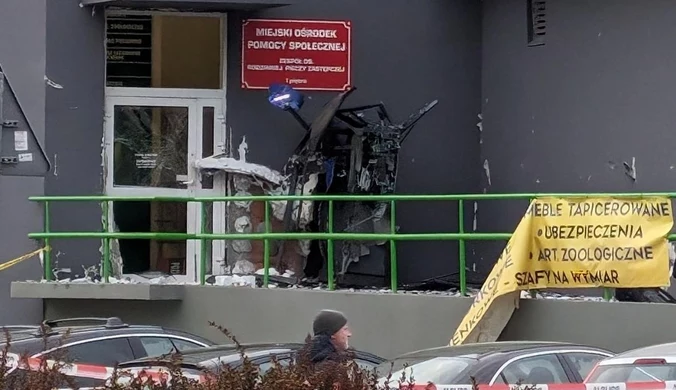 Eksplozja bankomatu w Krakowie. Trwa akcja policji
