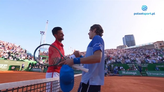 Skrót meczu Novak Djokovic - Alex De Minaur.