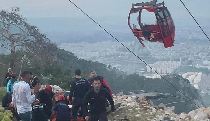 Tragiczny wypadek w Turcji. Blisko 200 osób utknęło w powietrzu