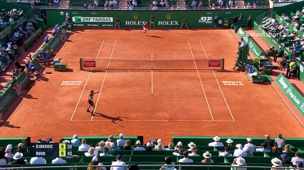 Skrót meczu ATP w Monte Carlo Novak Djoković - Casper Ruud