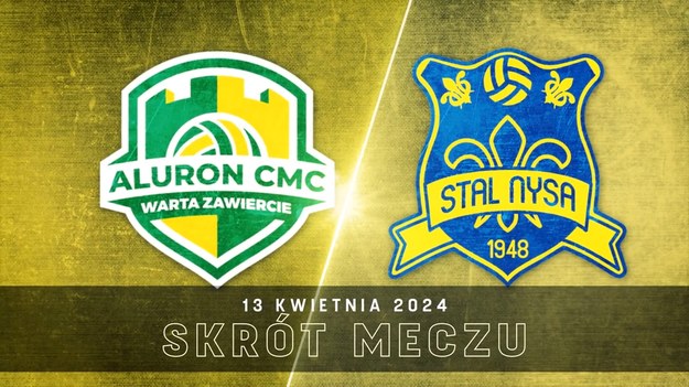 Skrót meczu Aluron CMC Warta Zawiercie - Stal Nysa.