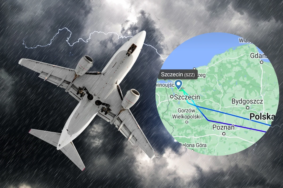 W okolicach Szczecina piorun uderzył w samolot Polskich Linii Lotniczych LOT. Maszyna musiała zawrócić do Warszawy. 
