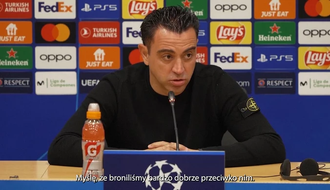 "Wszystkie decyzje przeciwko nam" - Xavi atakuje sędziego po odpadnięciu z UCL. WIDEO