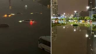 Potężna powódź błyskawiczna uderzyła w pustynne miasto. Dubaj pod wodą