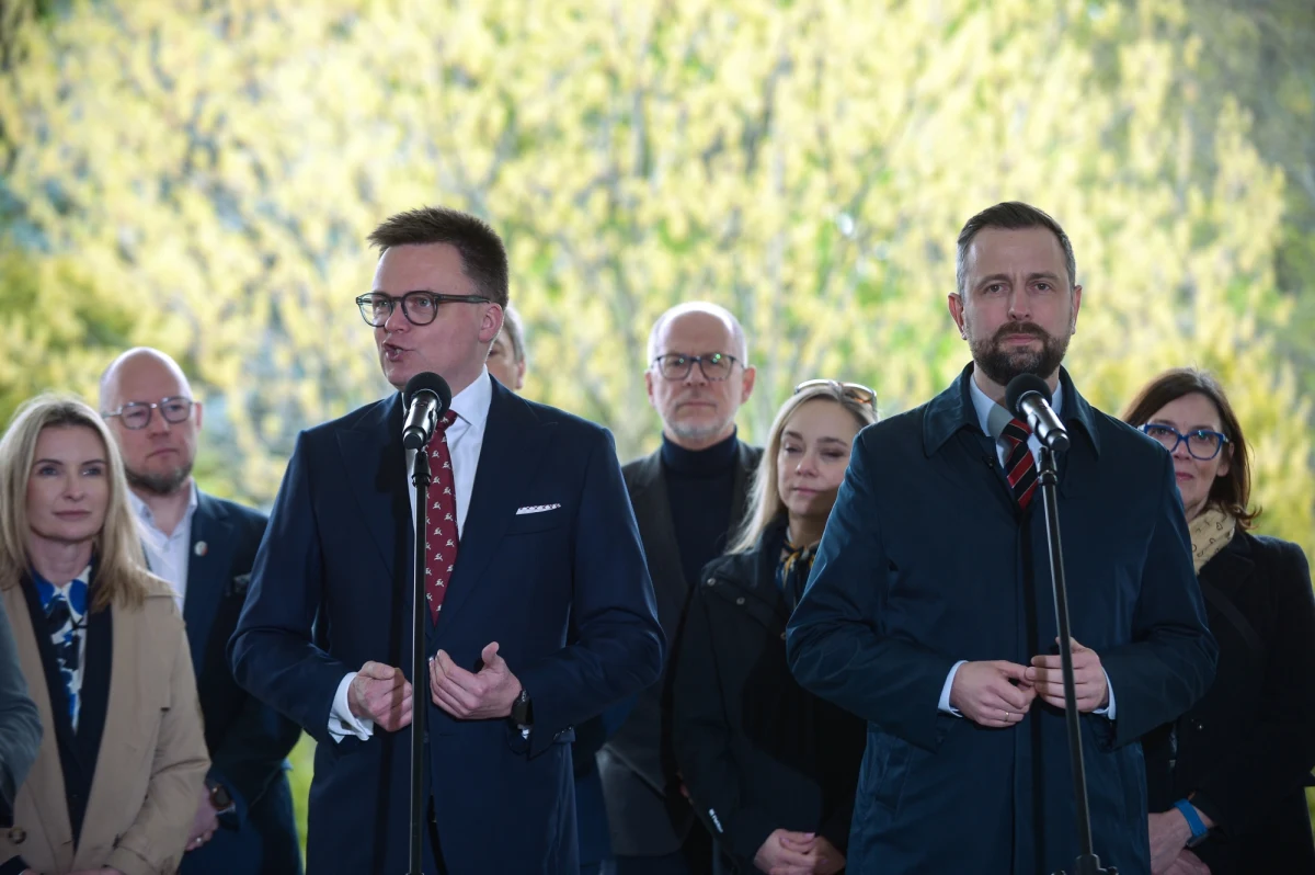 Zarząd Polski 2050 i Naczelny Komitet Wykonawczy PSL podjęły decyzję o zawiązaniu koalicji na wybory do Parlamentu Europejskiego. "Stworzymy wspólne listy we wszystkich okręgach po to, by pokazać, że jest możliwa Trzecia Droga do Europy" - powiedział Szymon Hołownia, marszałek Sejmu i lider Polski 2050 na wspólnej konferencji prasowej z Władysławem Kosiniakiem-Kamyszem, wicepremierem, ministrem obrony narodowej i szefem Polskiego Stronnictwa Ludowego. 