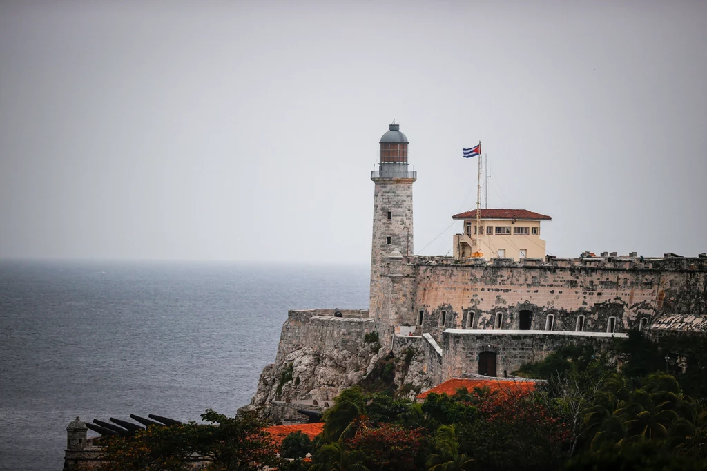 Castillo del Morro w stolicy Kuby Hawanie. Najstarsza kubańska fortyfikacja 