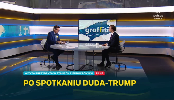 "Graffiti": Krzysztof Bosak komentuje spotkanie Dudy z Trumpem